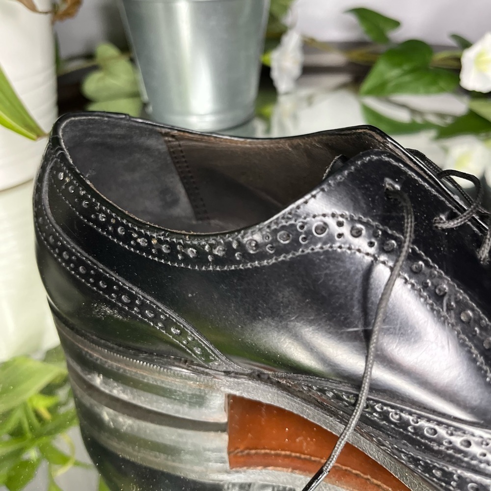 Bostonian Wingtip Oxford Leather Black Dress Shoes (EUC)​​​ - Picture 11 of 16